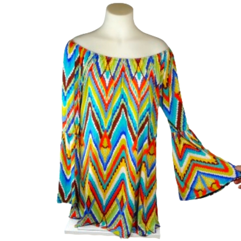 Voll Bell Sleeve Midi Dress Sz 3X